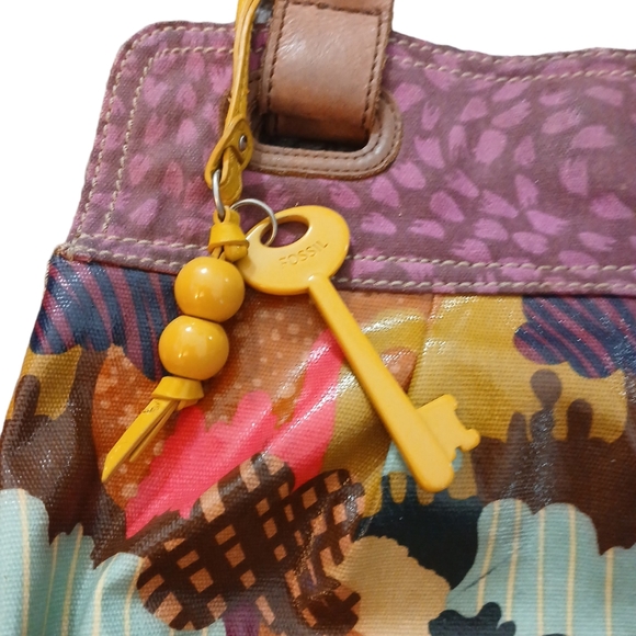 3 Fossil Key-Per Shoulder Bags Purses - Picture 5 of 16